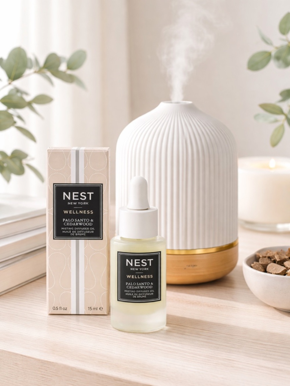 NEST Fragrances Wellness Palo Santo & Cedarwood Diffuser Oil